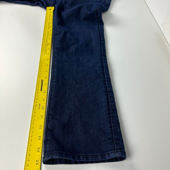 Loft Jeans Womens 2 (28x25) Modern Kick Crop Mid Rise Dark Wash Stretch Mid Rise - Picture 10 of 14